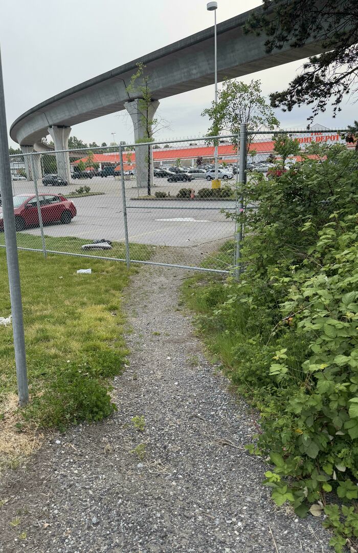 They Gravelled This Path, But Then Someone Blocked It. Classic.