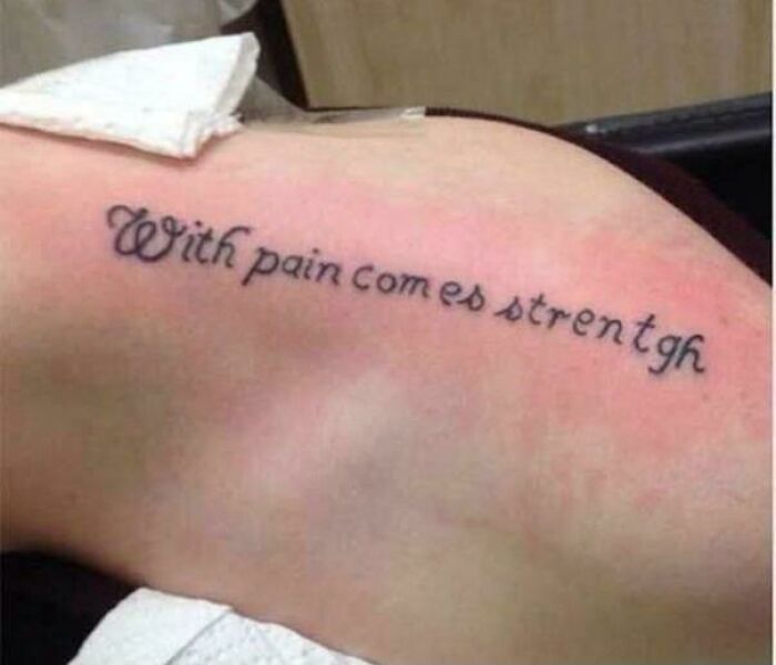 Spelling + Tattoos = Instant Regret