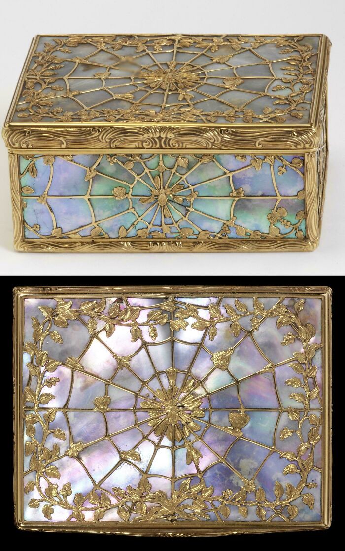 Spider Web Snuffbox From 1747, Paris Goes All In On Details