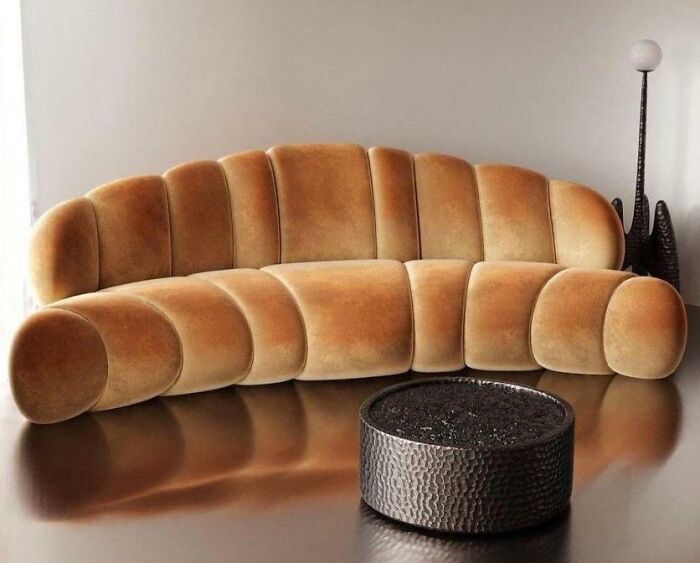 I Need This Croissant Couch in My Life ASAP