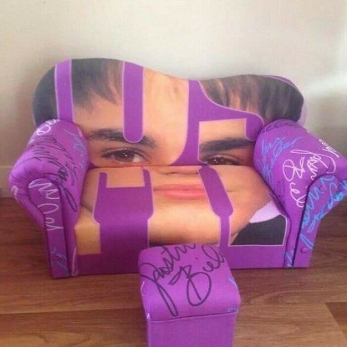 It’s a Justin Bieber Couch, Believe It or Not