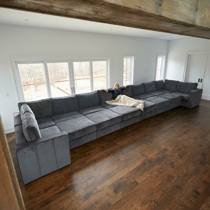 This Couch is MASSIVE. Like, Comfy Monster Level