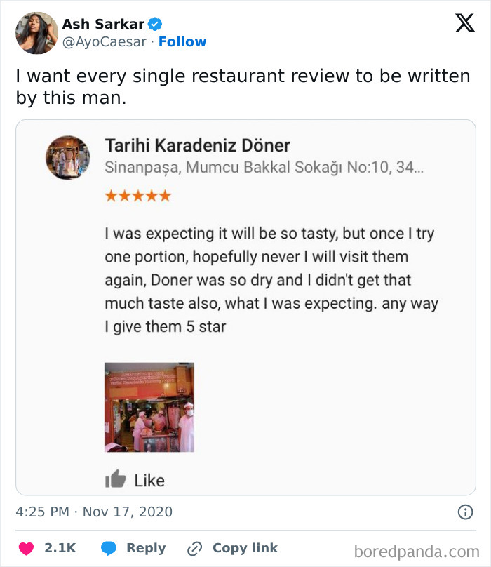 Took Down The Restaurant And The Star System In One Review!
