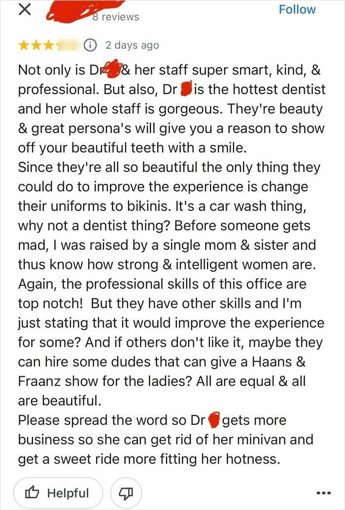 My Girlfriend’s Dental Office Got This Hilarious Google Review