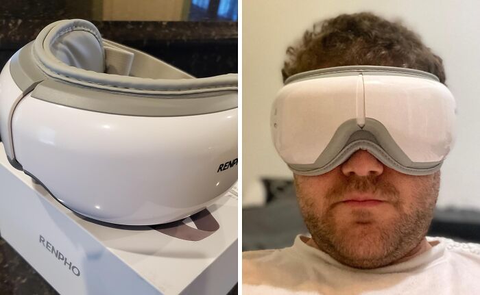 Dad’s Screen-Time Eyes Meet Their Match With This Heated Eye Massager That Does All The Relaxing (No Effort Required)