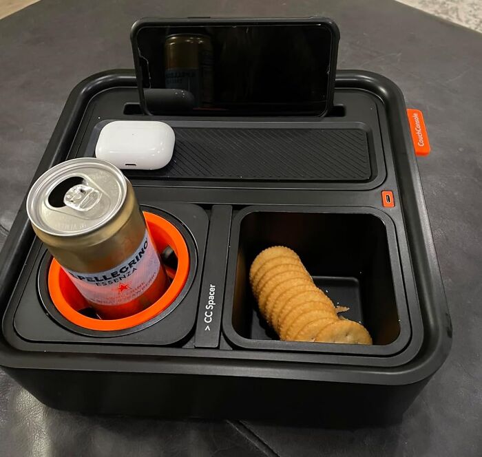 TV Snacks? Drinks? Keep It All In One Spot With This Sofa Caddy That’s Basically Dad’s New Best Friend
