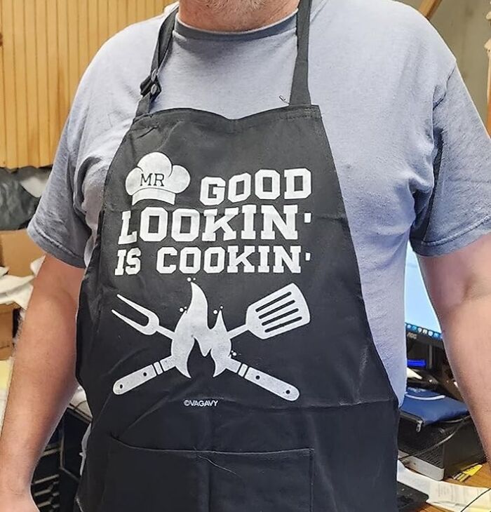 Slogan Aprons—Because Dads And Funny Cooking Gear Are A Match Made In Heaven