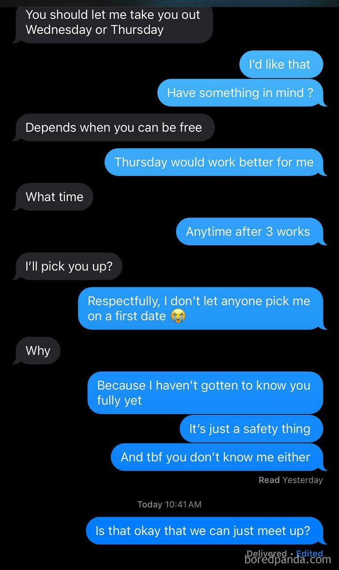 Gone Because She Didn’t Wanna Be Picked Up First Date