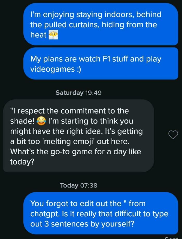 AI Generated Tinder Responses. Spooky or Cool?
