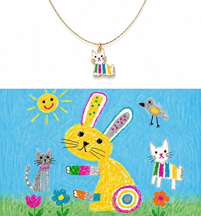 Wait, They Actually Turn Kids' Scribbles Into Jewelry? Yup!