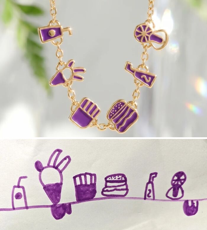 Wait, They Actually Turn Kids' Scribbles Into Jewelry? Yup!