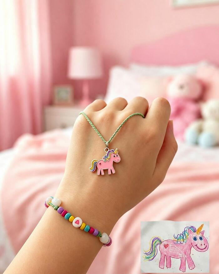 Wait, They Actually Turn Kids' Scribbles Into Jewelry? Yup!