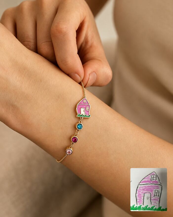 Wait, They Actually Turn Kids' Scribbles Into Jewelry? Yup!