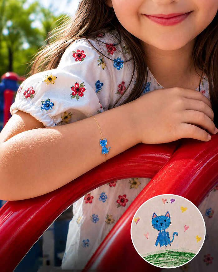 Wait, They Actually Turn Kids' Scribbles Into Jewelry? Yup!