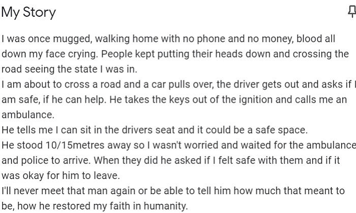 That Time a Stranger Went Out of Their Way