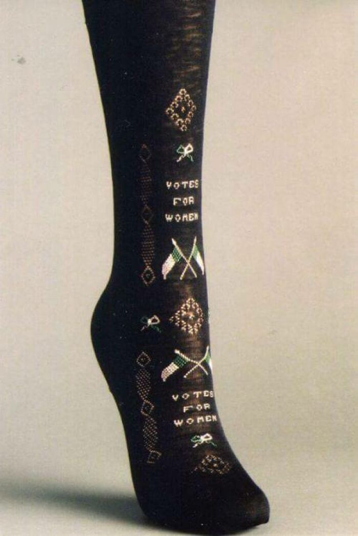 "Votes For Women" Socks That Put Modern Protest Gear To Shame (1910)