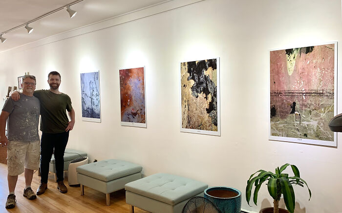 Dad’s Art Hits The Big Leagues (Well, The Public Wall)