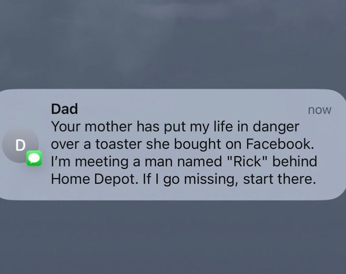 When Mom Discovers Facebook Marketplace And Dad Gets The Text Of His Life