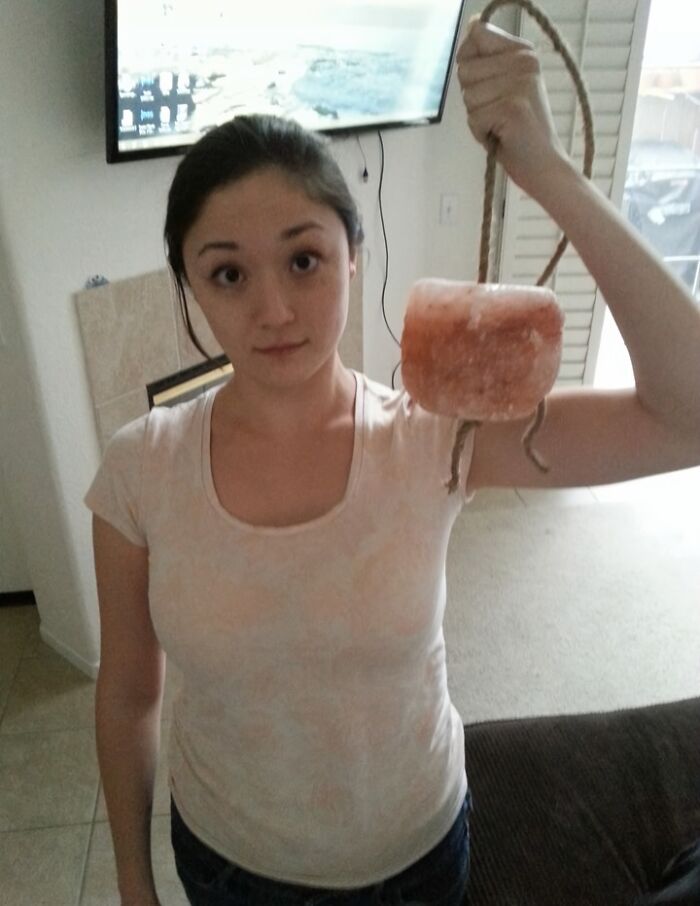 Dad’s Idea Of Increasing My Salt Intake? A Giant Rock Salt Lick