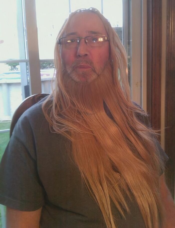 Dad And Uncle Living Their Best Glam Life With Cousin’s Hair Extensions