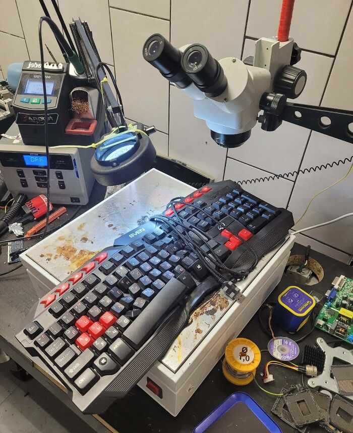 "Cleaned Up" Keyboard? More Like Heated Up!