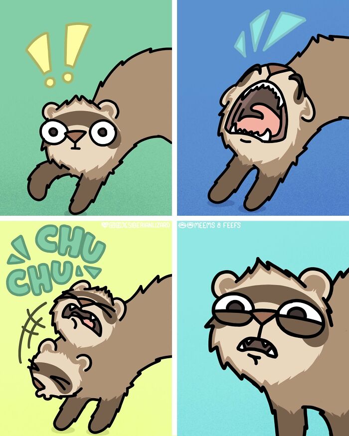 Let's Dive Into 63 Hilarious Comics That Totally Nail The Ferret Life