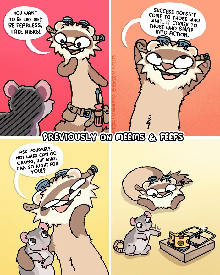 Let's Dive Into 63 Hilarious Comics That Totally Nail The Ferret Life
