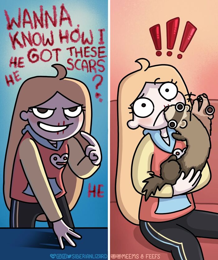 Let's Dive Into 63 Hilarious Comics That Totally Nail The Ferret Life