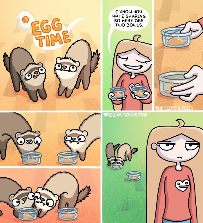 Let's Dive Into 63 Hilarious Comics That Totally Nail The Ferret Life