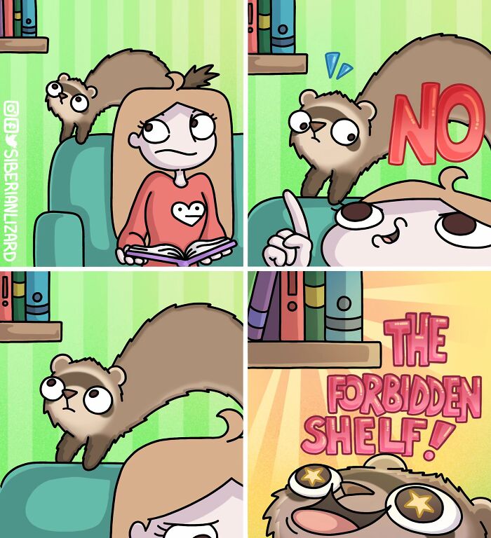 Let's Dive Into 63 Hilarious Comics That Totally Nail The Ferret Life