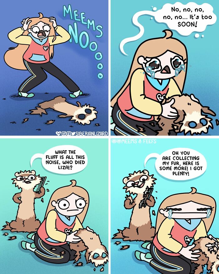 Let's Dive Into 63 Hilarious Comics That Totally Nail The Ferret Life