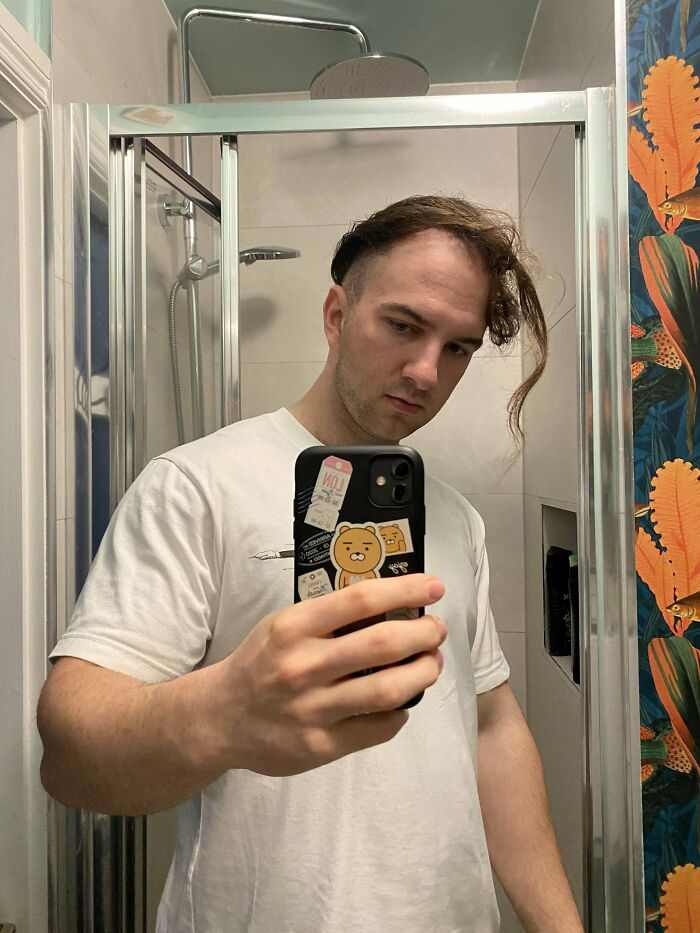 My Hair Before I Shaved It (Smile for the Disaster)