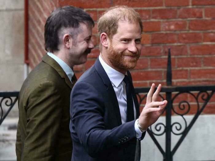 Prince Harry and His Lawyer (?) Hair Situation