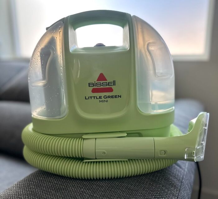 That Couch Stain From Last Thanksgiving? Meet Its New Worst Nightmare: The Bissell Little Green Mini Portable Deep Cleaner