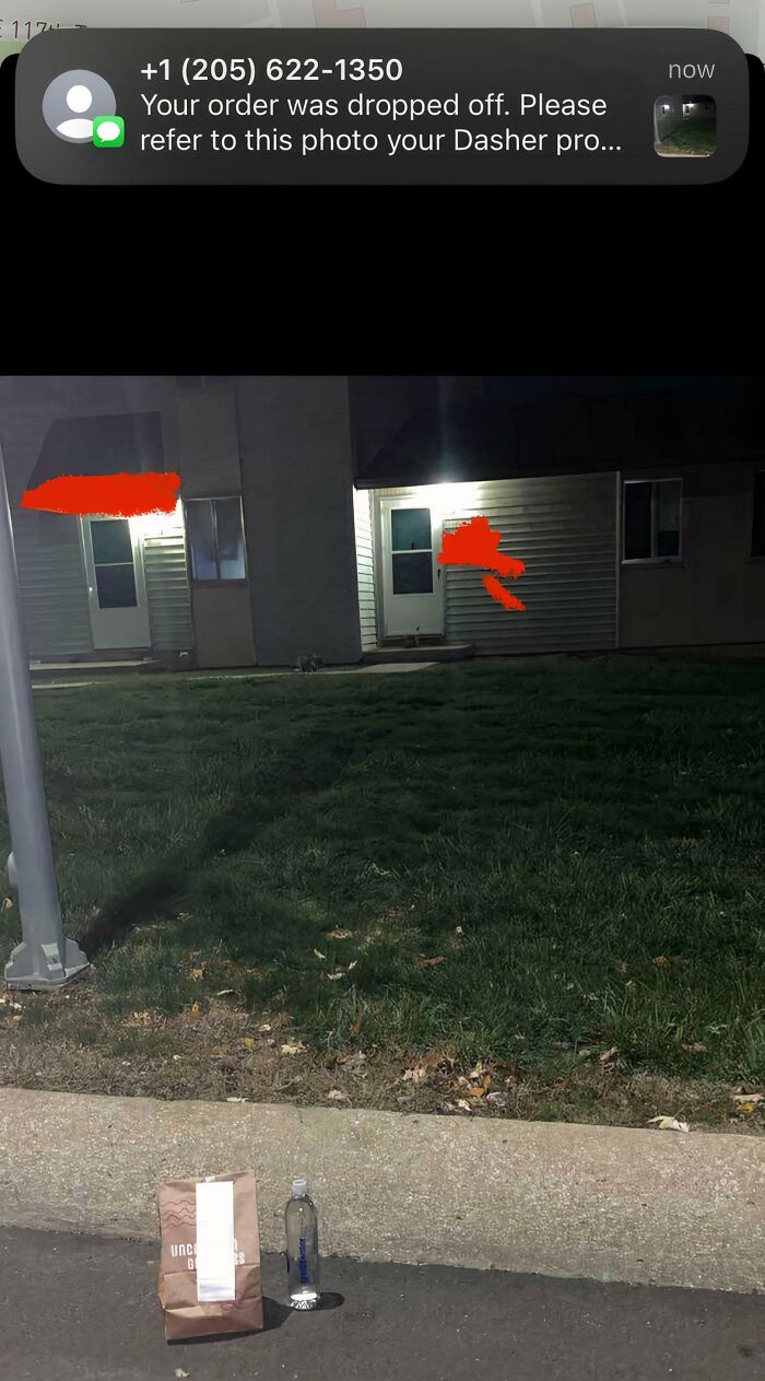 Dasher Left My Order Chilling on the Road