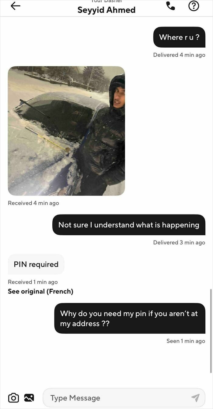 Dasher Stopped at the Wrong House, Kept Asking for My PIN