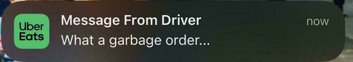 Uber Eats Driver Throws Shade (and Attitude) at Grocery Orders