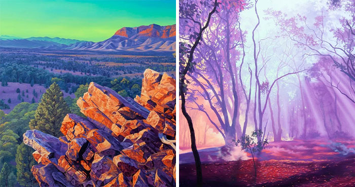 Let’s Get Lost in These Wildly Colorful Landscapes by Jack Rowland