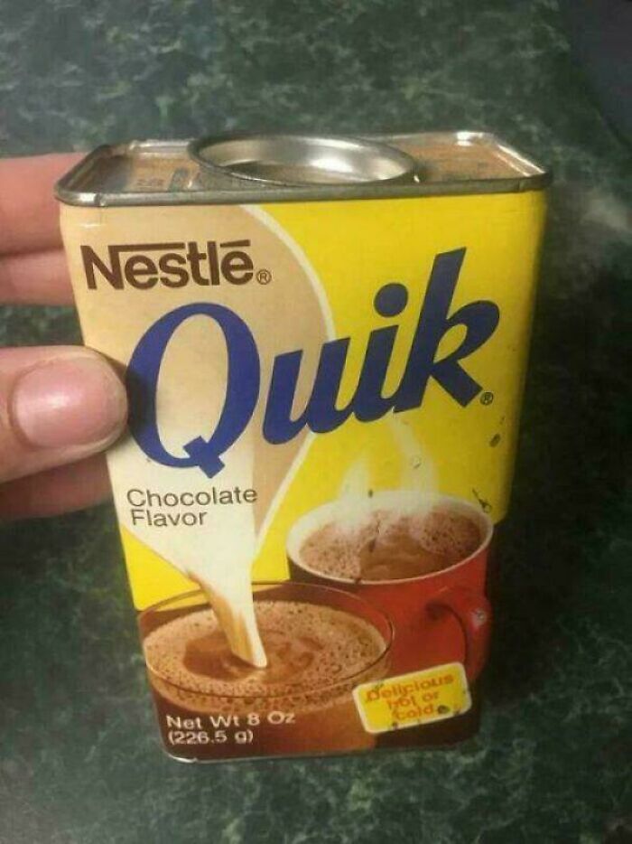 Remember Wrestling That Metal Lid Off Nestle Quik?