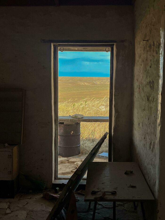 Inside An Abandoned Settlers Cottage By The Sea