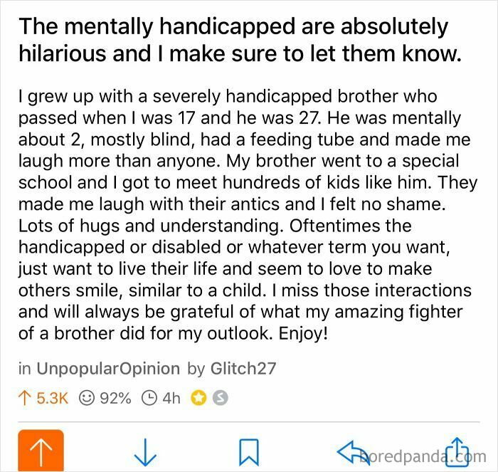 u/Glitch27’s Super Sweet Post On R/Unpopularopinion
