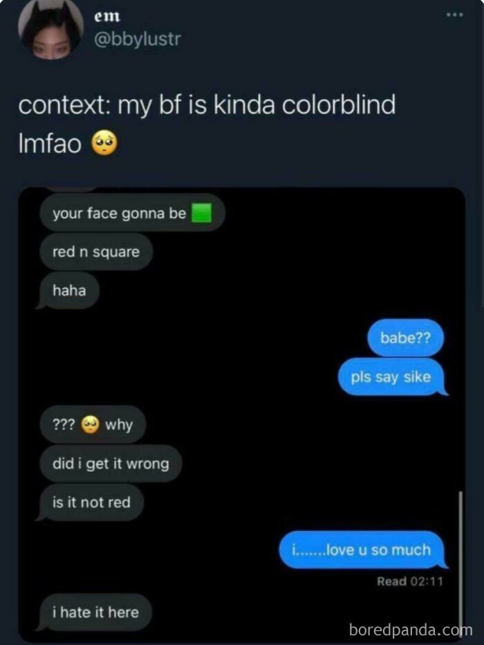 The Sweetest Colorblind Fail Ever