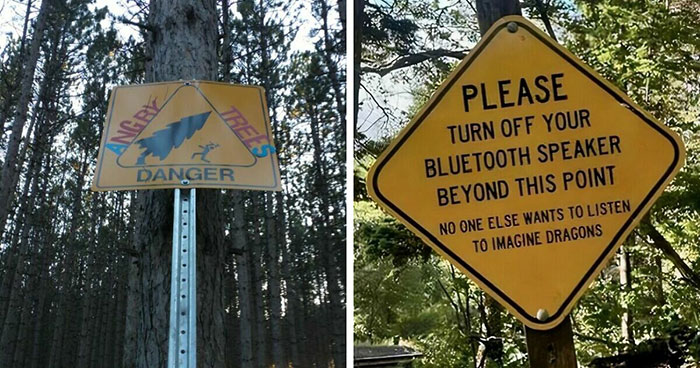 Signs On Trails That Are Way Too Honest (And Hilarious)