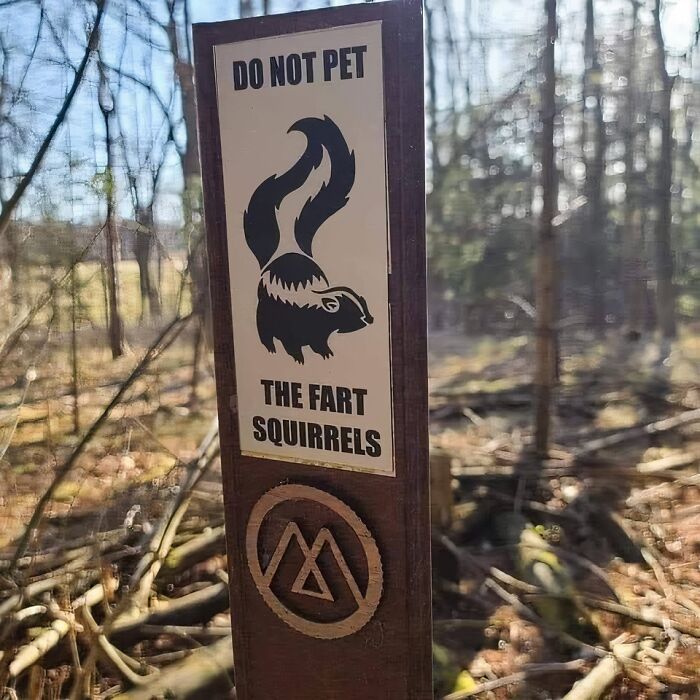 A Friend In Maine Sent Me This Weird Sign From The Trail