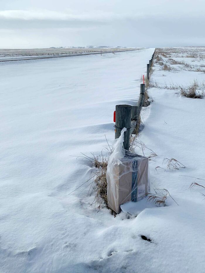 Amazon Delivered My Package… Half a Mile Away in the Snow!