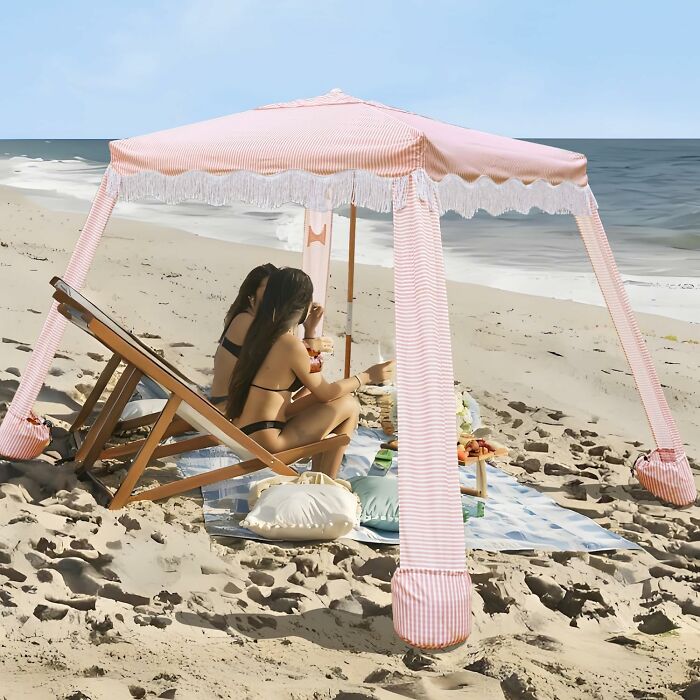 Channel Vibes With This Boho Beach Cabana That Makes Everyone Else Wish They Had A Ticket