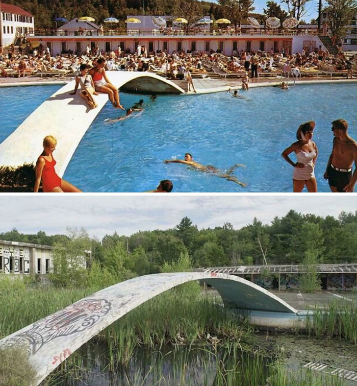 The Pines in Fallsburg, NY – 1950s vs. Recently (Borrowed Pic, But So Cool!)
