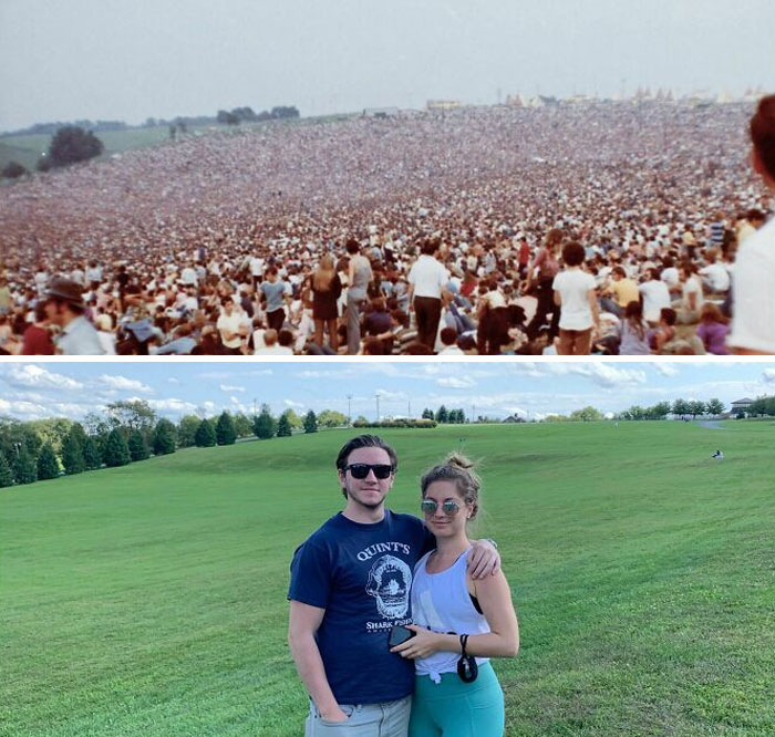 Woodstock Festival Grounds: 1969 vs. 2020 — Peace and Progress