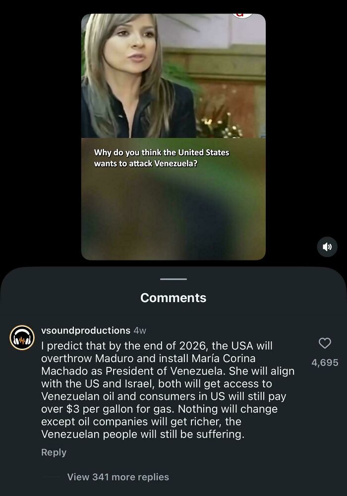 Comment From 4 Weeks Ago On A 2009 Interview