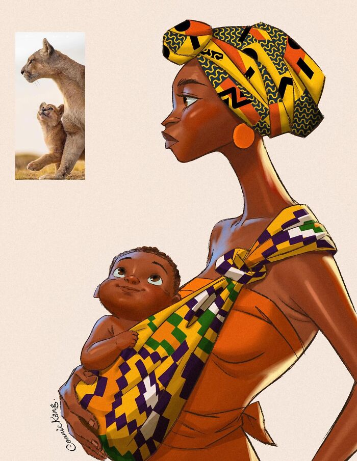 Wait, She Turned Animals And Places Into People! Check Out These 22 Quirky Drawings